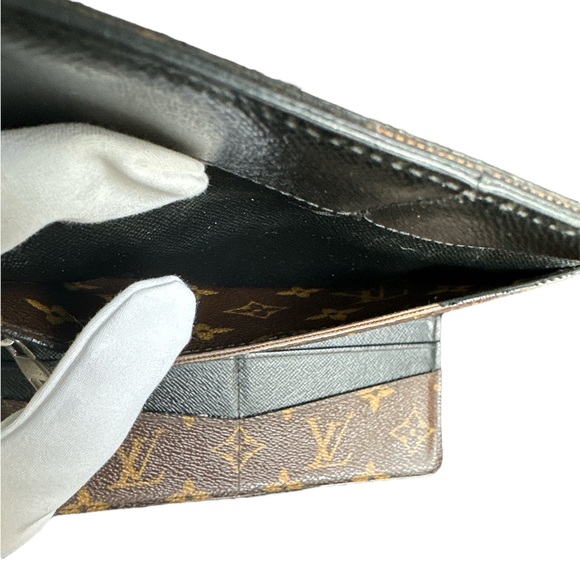 -MI0170 Louis Vuitton Monogram Macassar Portefeiulle Long Wallet - Picture 12 of 13